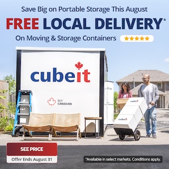 Cubeit Portable Storage Promotion