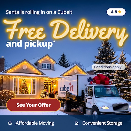 Cubeit Portable Storage Promotion